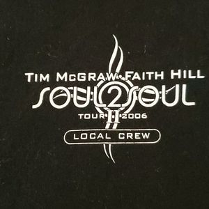 Tim & Faith roadie original shirt. 2006 tour